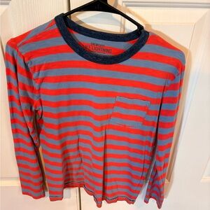Crewcuts Boys Kids Long Sleeve Shirt - Red and Blue Stripes